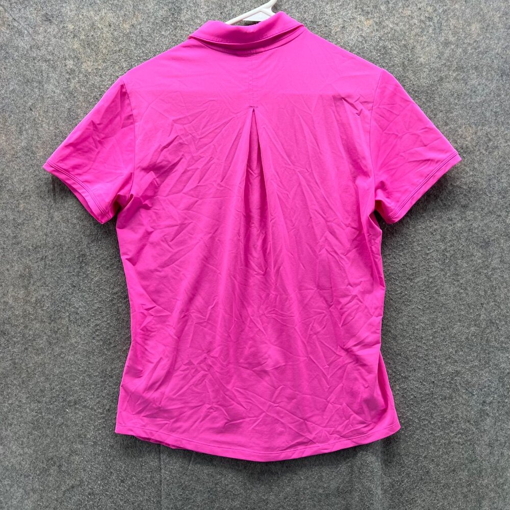 Adidas Polo Shirt Women Medium Pink Fuchsia Primegreen Athletic Golf GL6700 - Picture 11 of 13